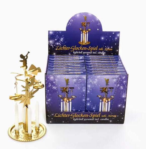 Angel Light Bell Pyramid with 4 Candles