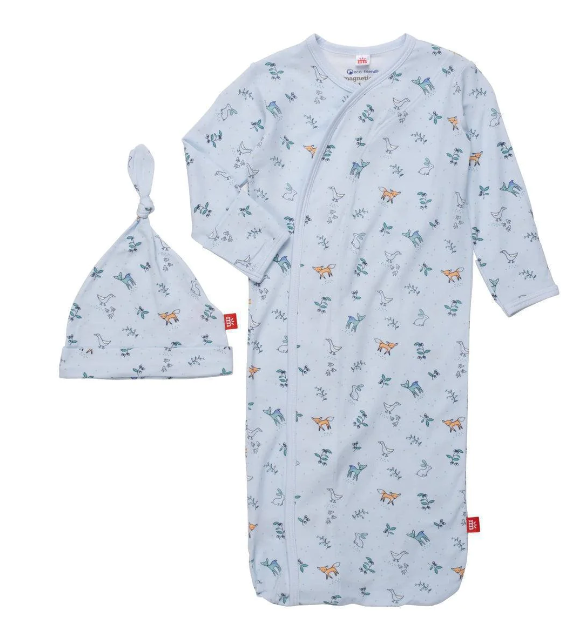 Woodsy Tale Boys Gown with Hat Set