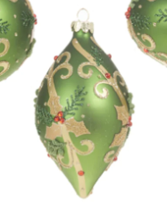 6" Holly Leaf Ornament