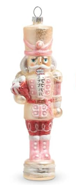 8" Glittered Nutcracker Ornament