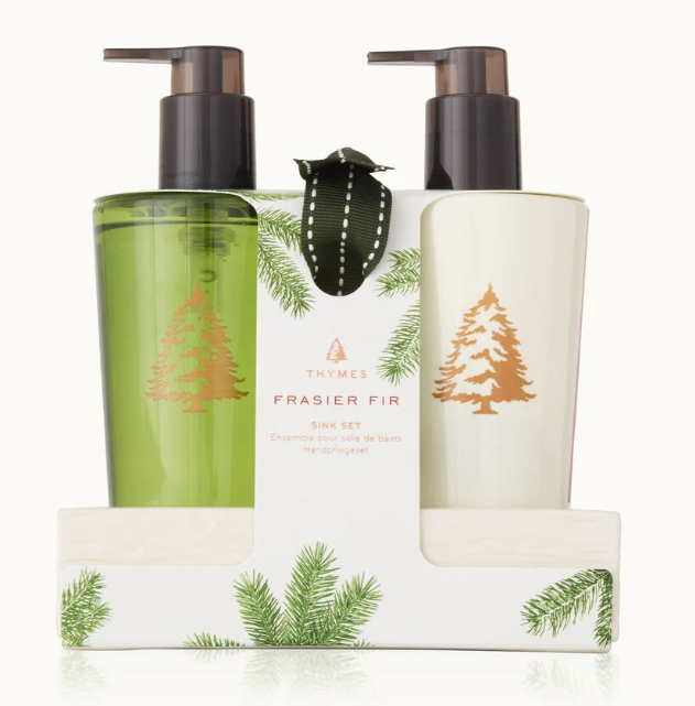 Frasier Fir Sink Set with Ceramic Caddy