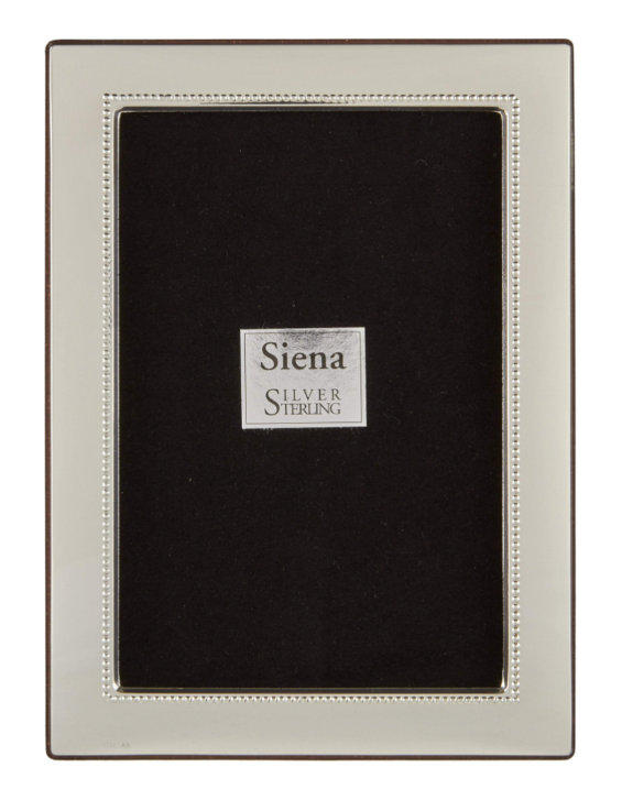 4×6 Plain Inner Bead Siena Sterling Frame