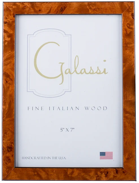 Galassi 5x7 Chestnut Burl Frame