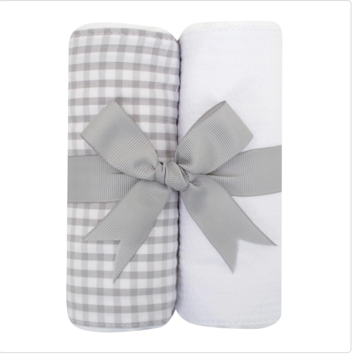 Mallard Set of Two Fabric Burp Cloths