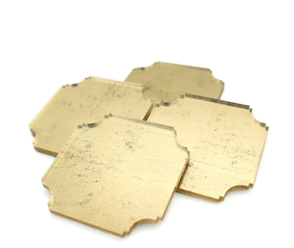 Gold Gilded Coaster Set