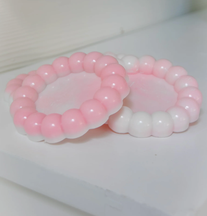 Eastwind Designs Pink Marble Bubble Coaster