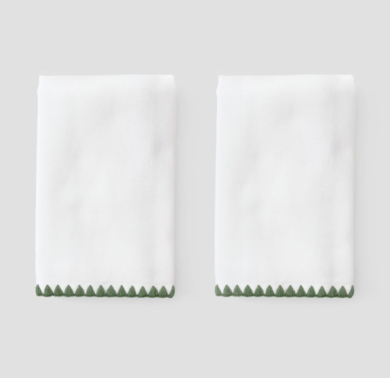 Stitched Edge Long Powder Bath Towel