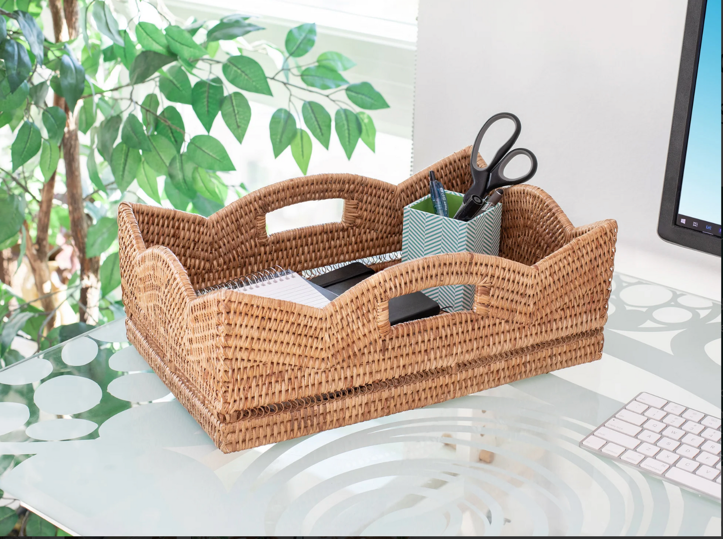 Scallop Collection Rectangle Basket
