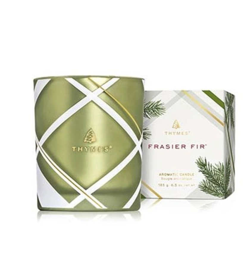 Frasier Fir Poured Candle, 6.5 oz Plaid