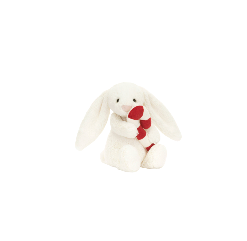 Jelly Cat Bashful Bunny With Candy Cane
