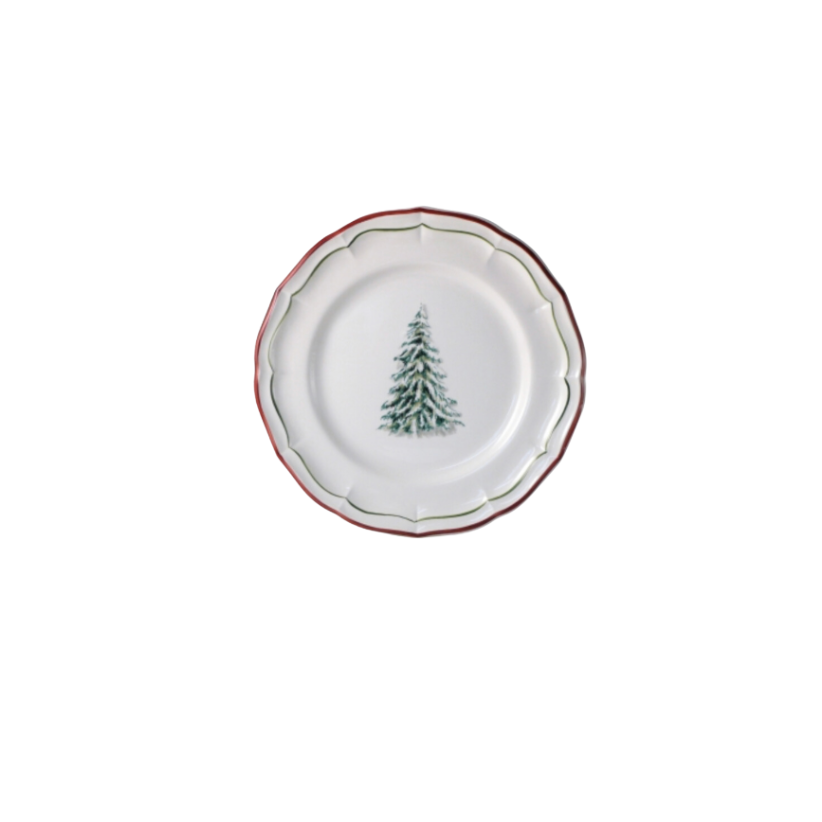 Gien Filet Noel Dessert Plate