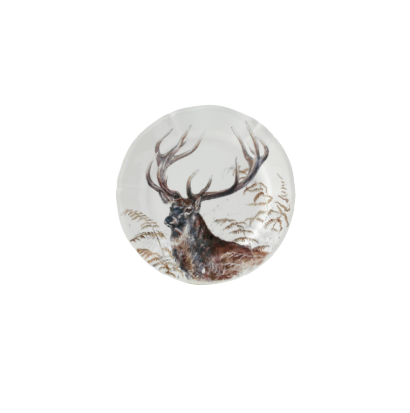 Gien Sologne Dessert Plate - Stag