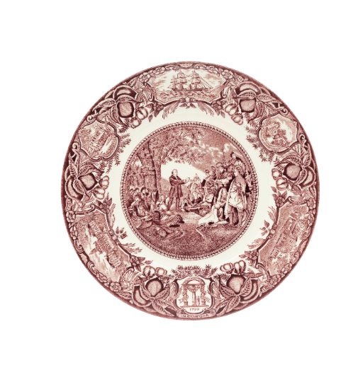 GA Plates Wesley Teaching Indians- Pink #3