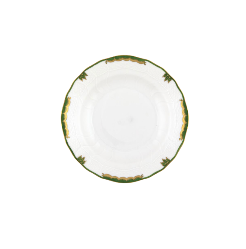 Herend Princess Victoria Dark Green Dessert Plate