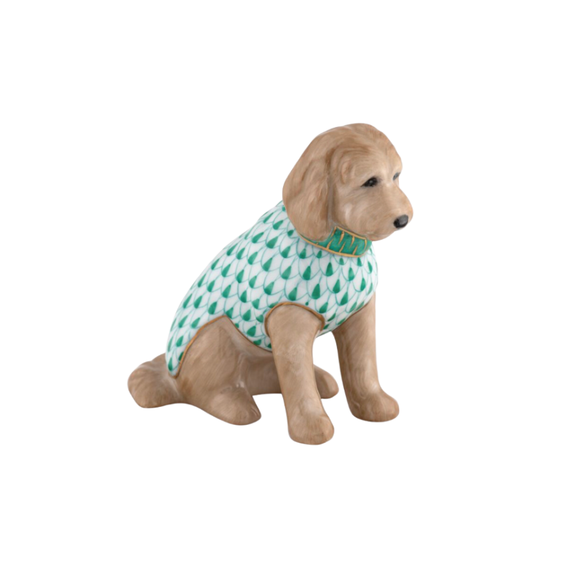 Herend Labradoodle - Green