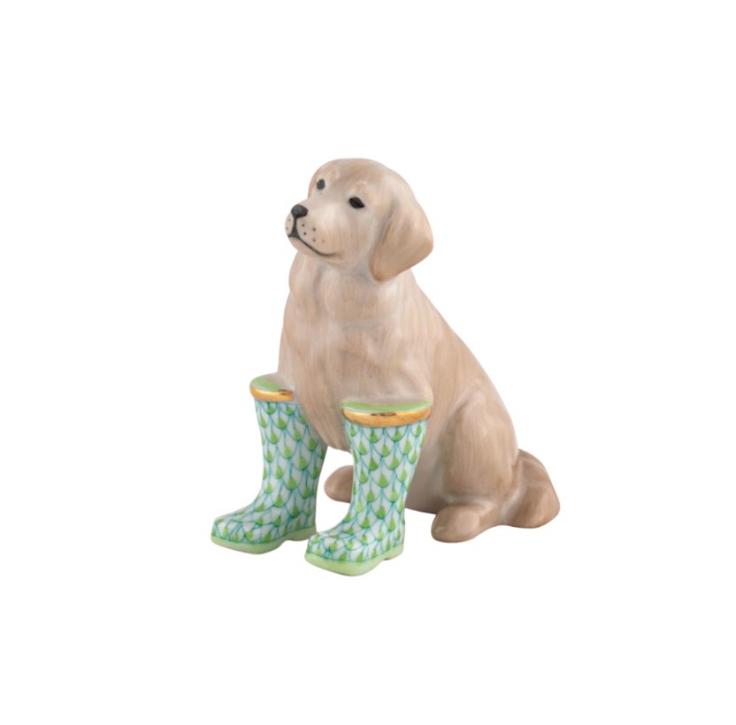 Herend Rainy Day Retriever - Key Lime