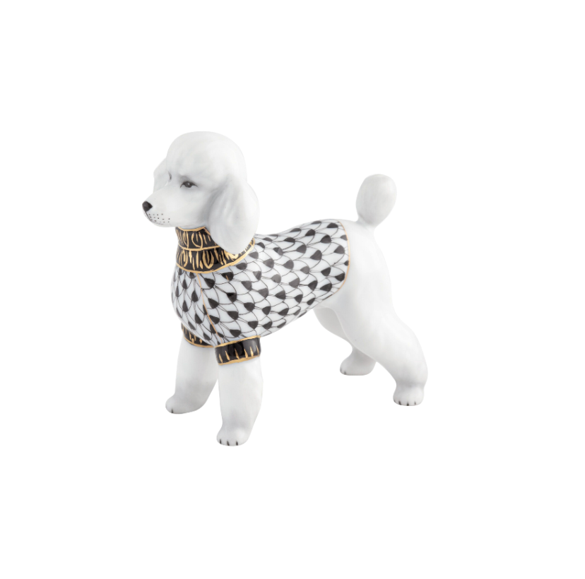 Herend Toy Poodle - Black