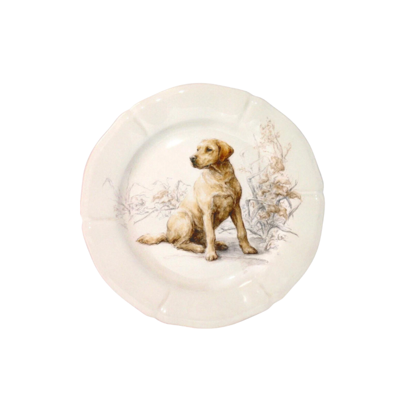 Gien Sologne Dessert Plate - Labrador