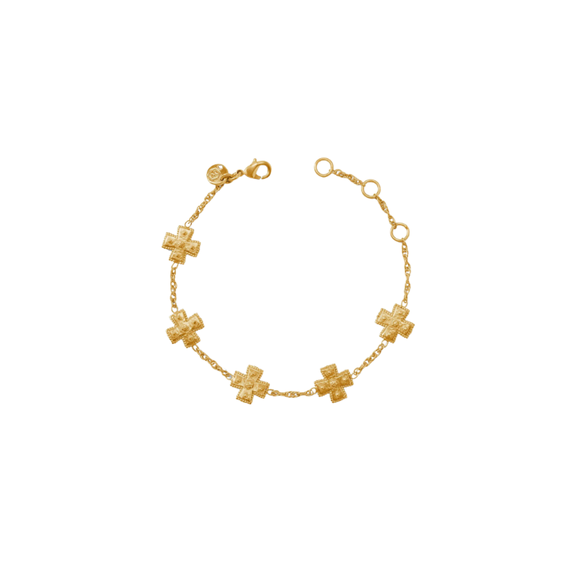 Julie Vos Malta Canterbury Delicate Bracelet-Gold-OS