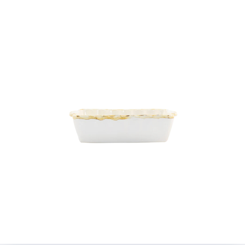 Vietri White Small Rectangular Baker