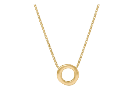Juile Vos Wave Circle Delicate Necklace- OS