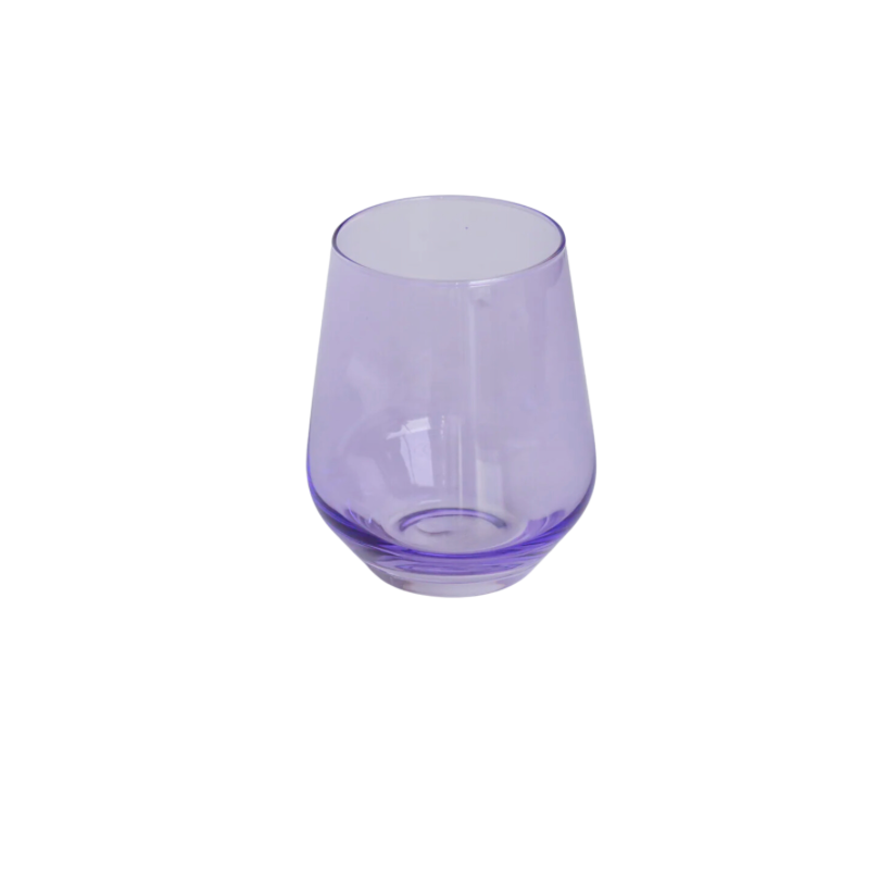 Estelle Lavender Stemless Wine Glass