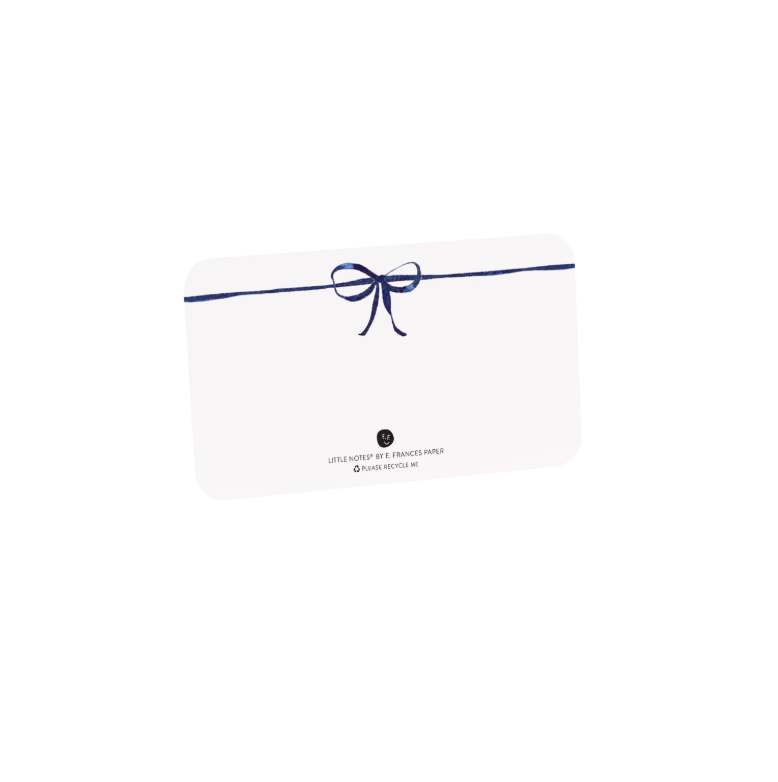 E. Frances Paper Navy Bow Little Notes