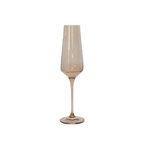 Estelle Amber Champagne Flutes