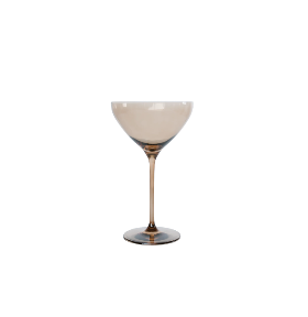 Estelle Amber Smoke Martini Glass