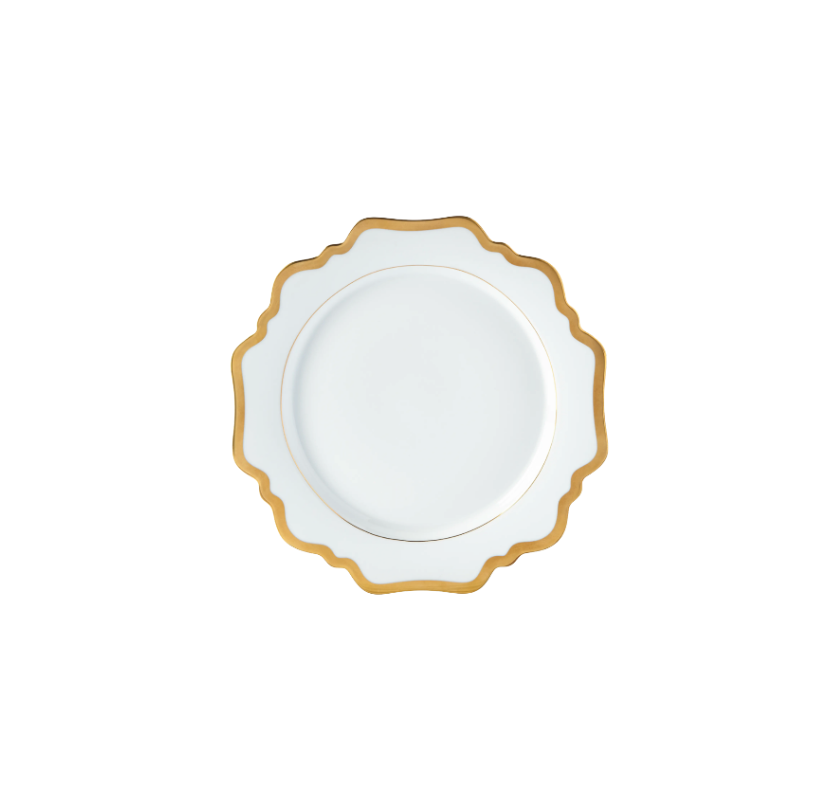Anna Weatherley Antique White Gold Dinner Plate