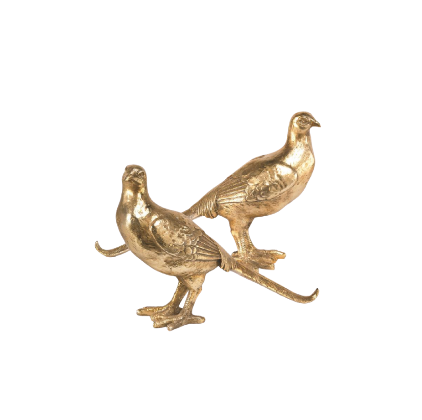 Set of 2 Gold Pheasants