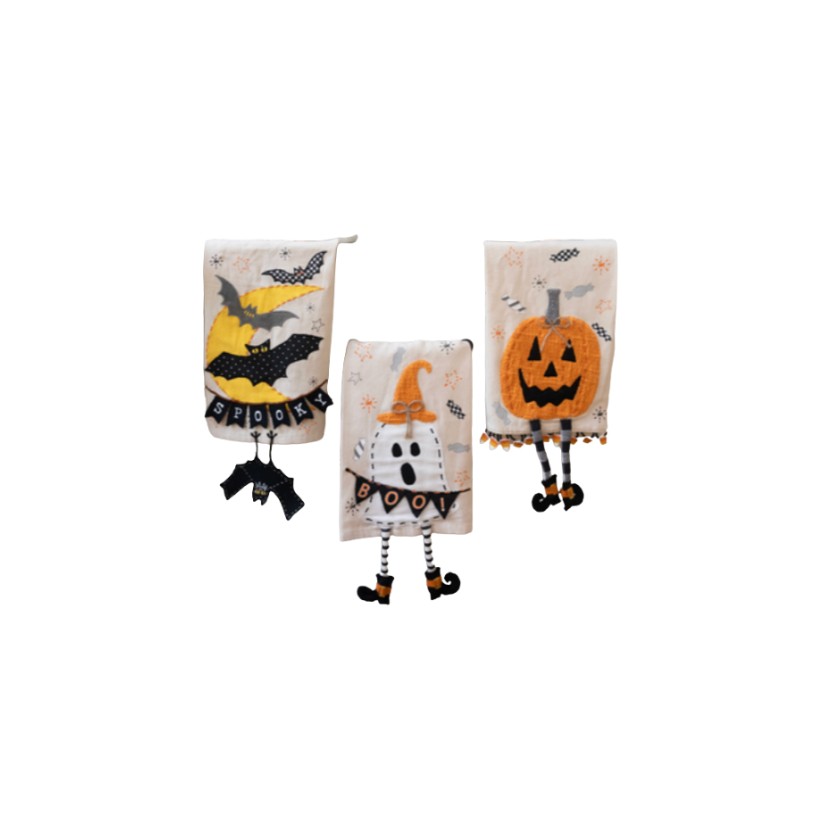 Halloween Dangle Leg Kitchen Towel