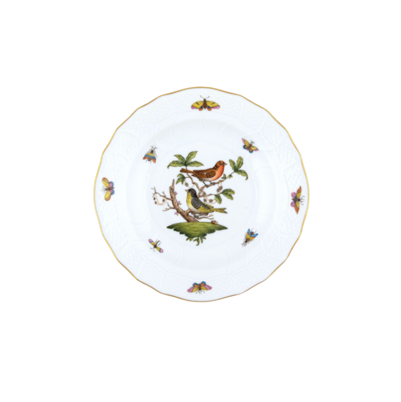 Herend Rothschild Bird Dessert Plate - Motif #3