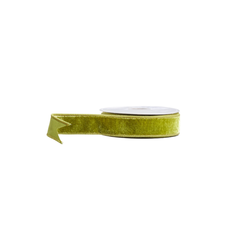 Apple Green Velvet Ribbon