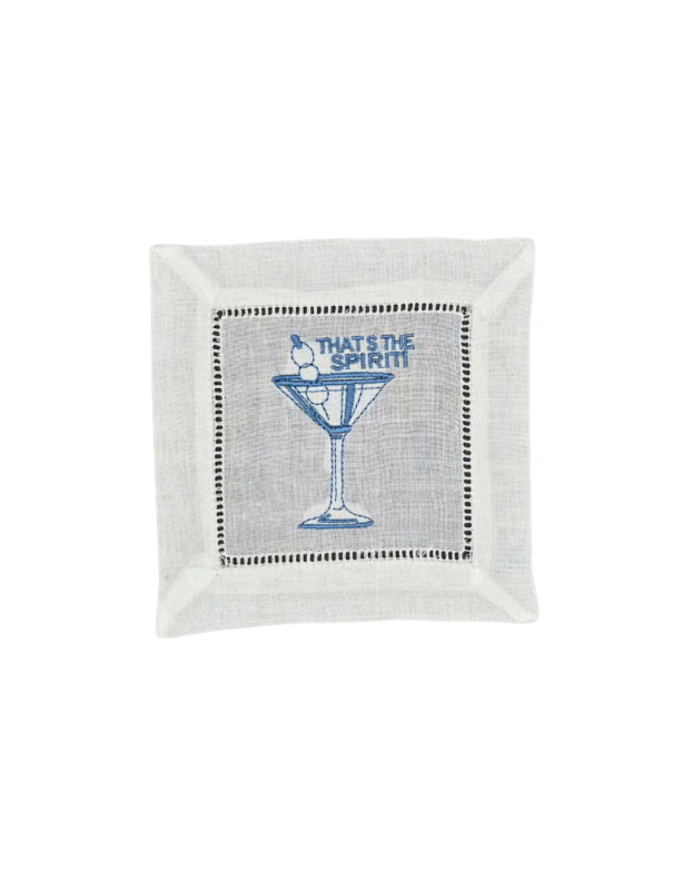 That's the Spirit Linen Cocktail Napkin