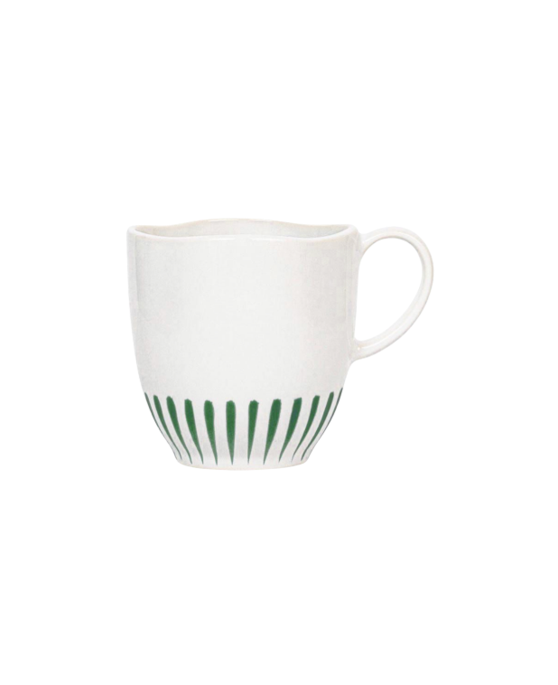 Juliska Sitio Stripe Mug - Basil