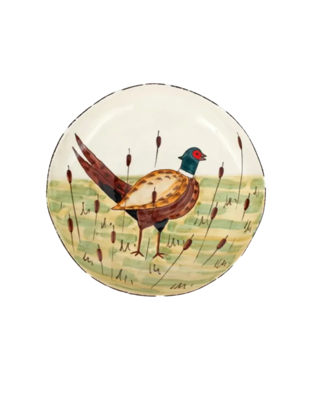 Vietri Wildlife Pheasant Shallow Bowl