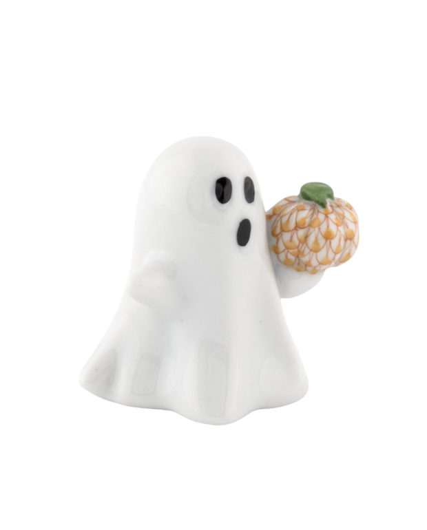 Herend Ghost with Pumpkin - Rust
