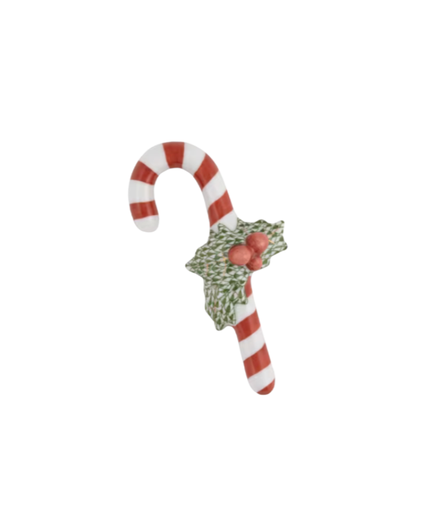 Herend Candy Cane in Forest Green