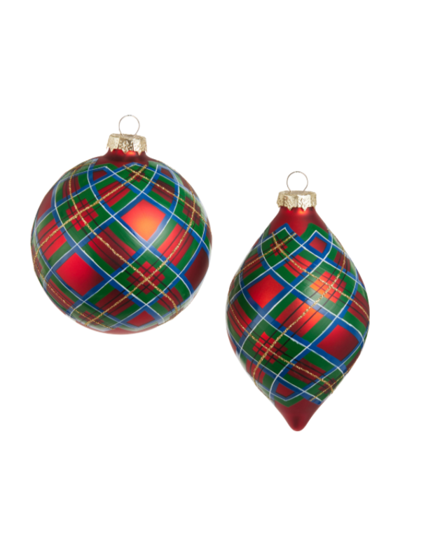 Plaid Ornament