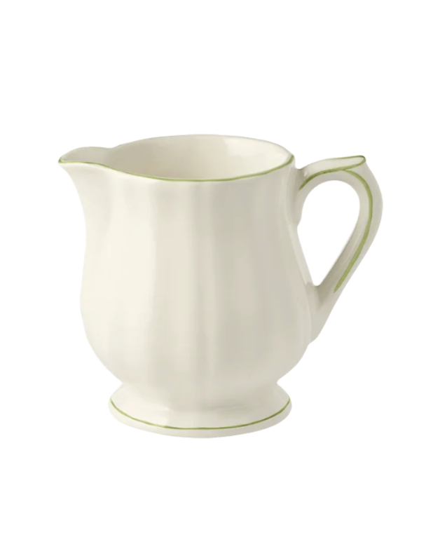 Gien Filet Green Creamer