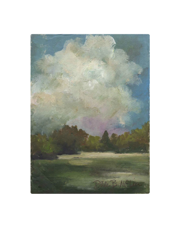 Purple Cloud Landscape Tabletop Art