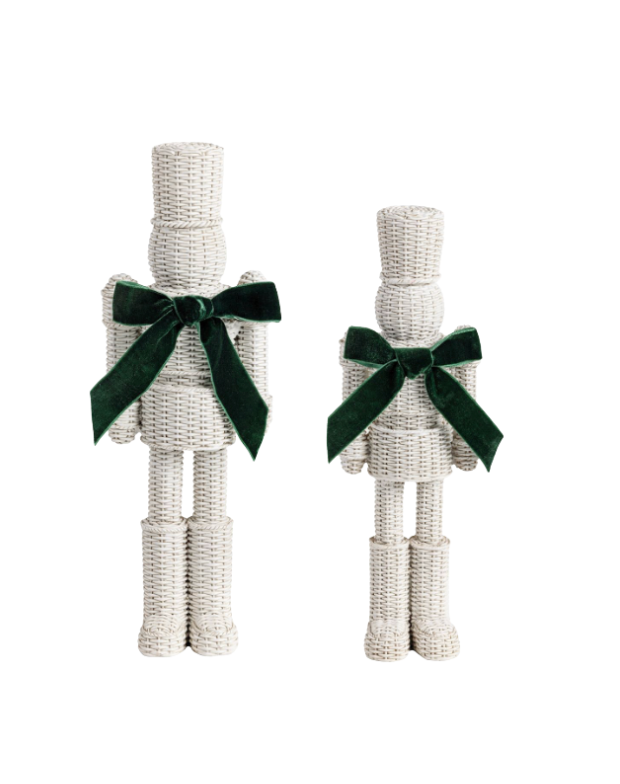 White Wicker Nutcracker