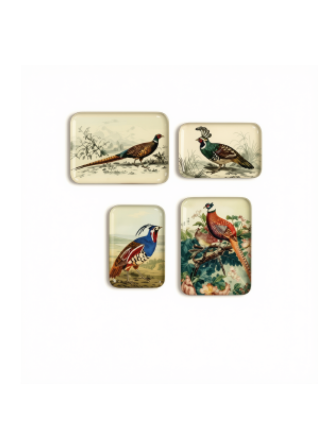 Pheasant Metal Trays