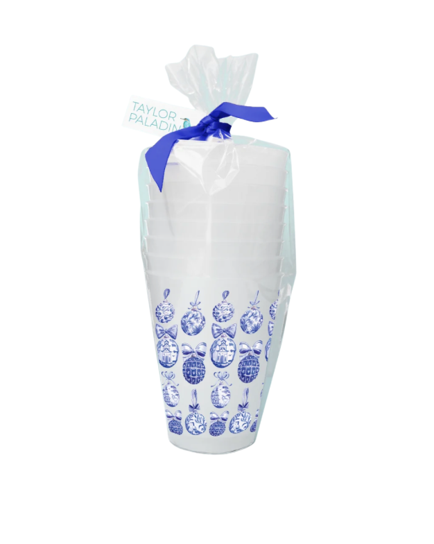 Chinoiserie Ornaments Frosted Cup