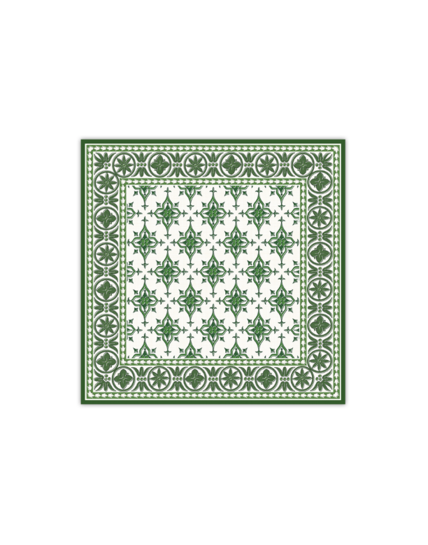 Green Verdigris Fiore Square Placemat
