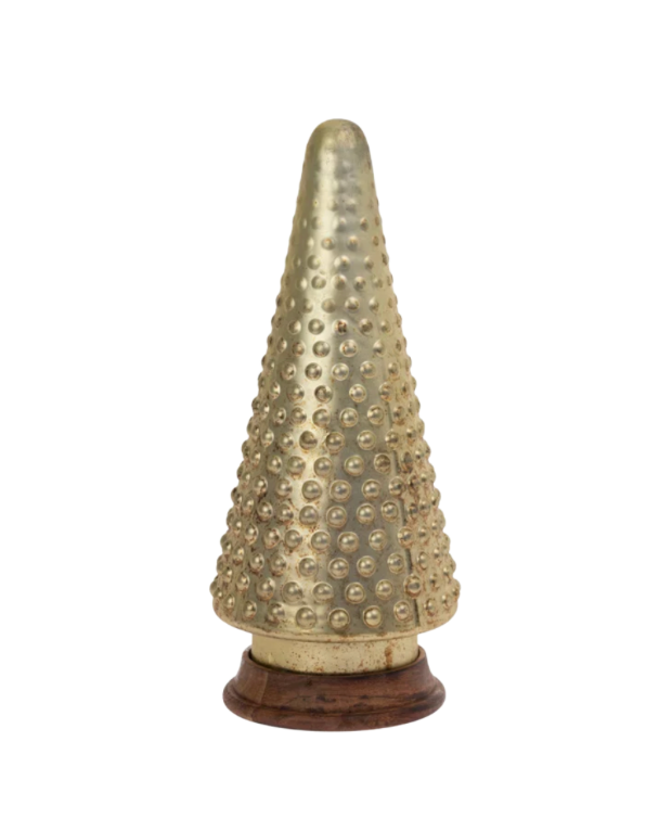 Small Nobby Burnished Gold Glass Tree