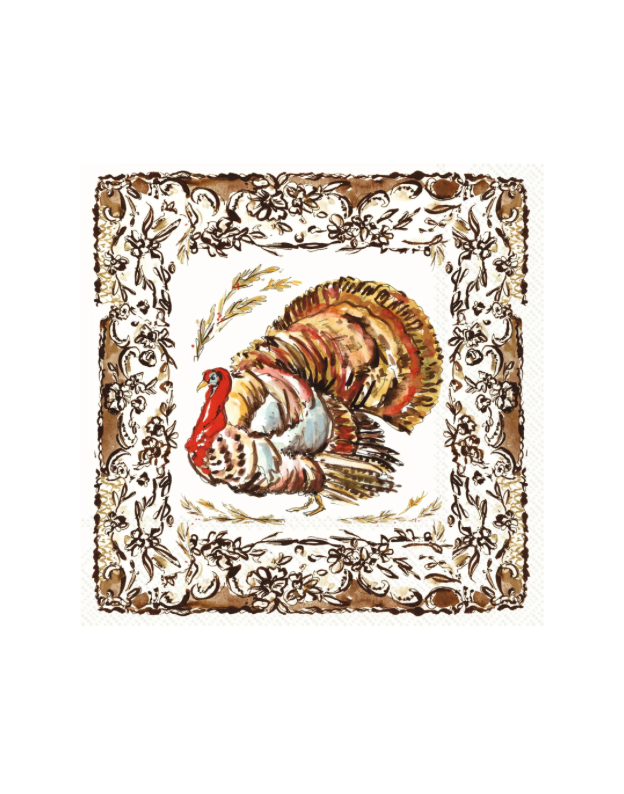 Turkey Collection Lunch Napkin