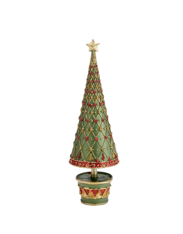 Fleur De Lis Tree with Drum Base
