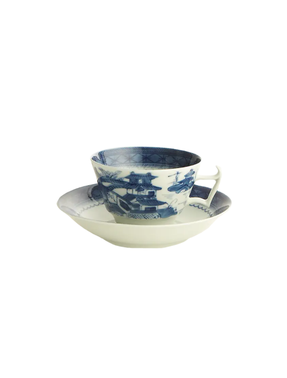 Mottahedeh Blue Canton Tea Cup & Saucer